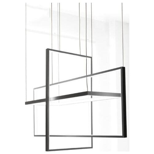 Circle Pendant Lights for Living room Bedroom office and kitchen hanging lights lustre de plafond moderne Black Pendant Lamp LED