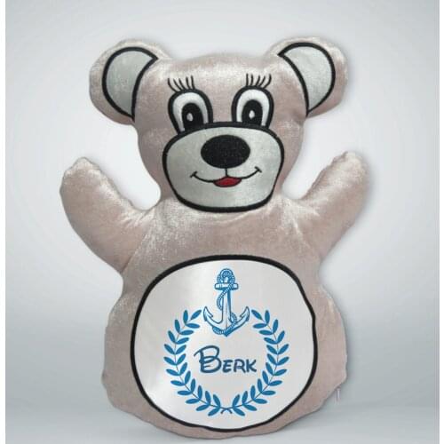 Personalized Is Cream Teddy Bear Yastık-2