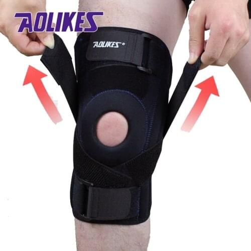 AOLIKES 1 piece Professional knee pad Meniscus injury protetor de joelho support Sports Safety kneepad rodilleras tactical brace