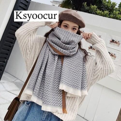 Size 190*65cm, 2020 New Autumn/Winter Long Section Cashmere Fashion Scarf Women Warm Shawls and Scarves Brand Ksyoocur E25