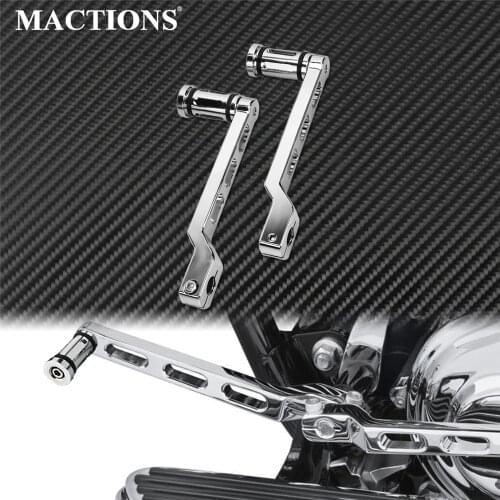 Motorcycle Chrome Heel/Toe Shift Lever With Shifter Peg For Harley Touring Softail Glide Custom Road King Street Glide