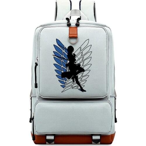 Attack on Titan Backpack Bag Anime School Bags Women Mens Shoulder Backbag Teenager Girls Boys Fashion Travel Laptop Schoolbag