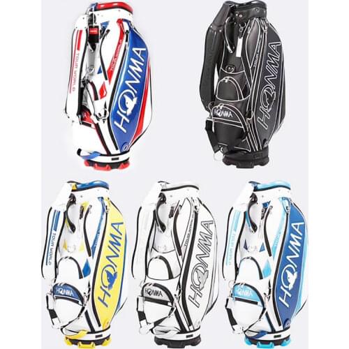 New Golf Bags HONMA Golf staff bag Waterproof Big Capacity Packages Multi-Pockets Durable Bag Golf Club Equipments 5 Colors