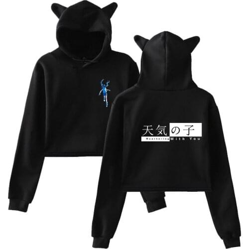 Son of the weather 2019 new cat ear hooded high quality sweatshirt fashion harajuku casual streetwear sweet hoodies sweatshirt