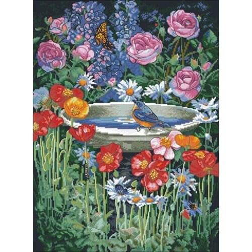 Bird in flower patterns Counted Cross Stitch 11CT 14CT 18CT DIY Cross Stitch Kits Embroidery Needlework Sets home decor