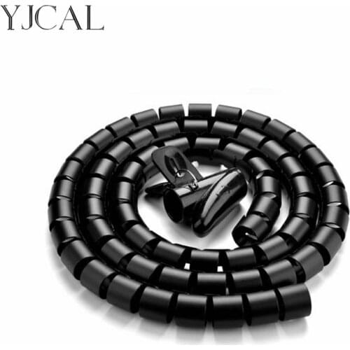 Wire Storage Tube Clips Cable Sleeve Organizer Pipe Wrap Cord Protector Flexible Spiral Management Device China