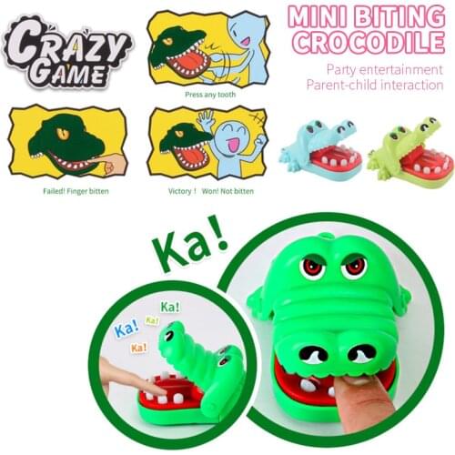 1 Pcs Kids Mini Crocodile Tooth Dentist Game Big Mouth Bite Finger Toy Pulling Prank Kids Child Funny Novetly Gifts For Children