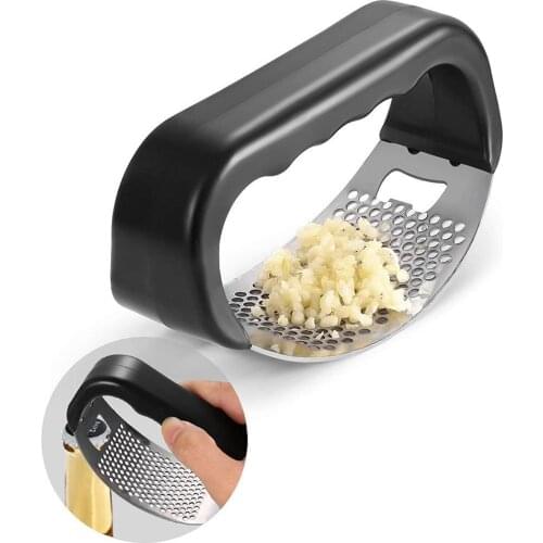 1 Pc Knoflookpers Roestvrijstalen Keuken Presser Multi-functie Huishoudelijke Slijpen Manual Knoflook Koken Tool Chopper M6Y1