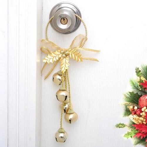 3pcs/set Christmas Hanging Decorations Door Hangers Drop Ornaments Jingle Bell Hangers Pendants for Xmas Tree Home Decor New