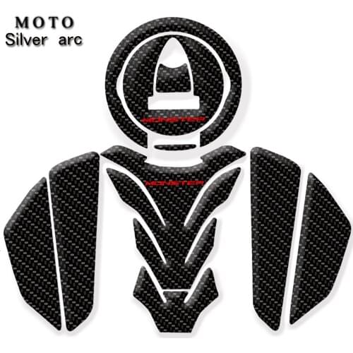 Monster Logo Motorcycle 3D Tank Buffer Protector Protective Sticker for DUCATI Monster 696 796 795 1100 EVO