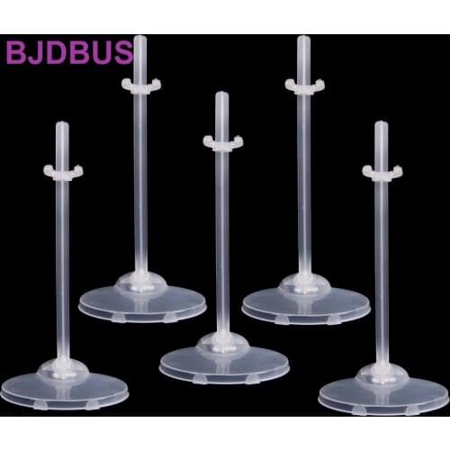 5 Pcs Translucence Doll Stands Figure Display Holder High Quality Toy Model Accessories for Barbie Doll 1/6 30cm Doll Kids