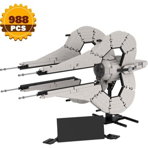 Moc Space Wars Nssis Class Clawcraft Movie Series Spaceship 988 PCS Building Block Model Battleship Children Toy Blocks Gift