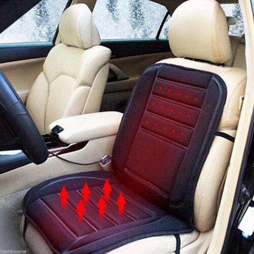 Car RV Lighter Plug Heated Seat Cushion Hot Cover Warm Pad (Black)