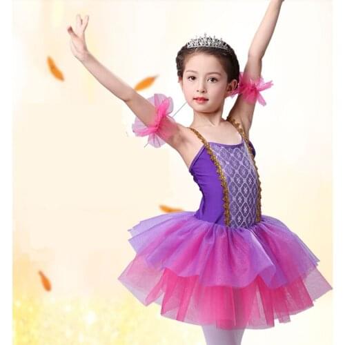 Girls Ballet Dance Dress for Kids Ballerina Leotard Gymnastics Leotard Childrens Ballet Tutu Dress Dnce Costume