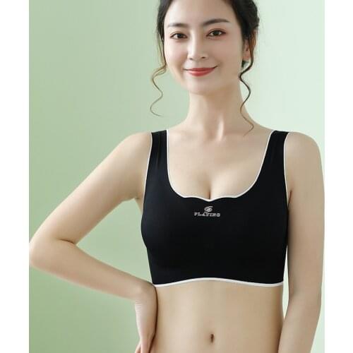 Seamless Fitness Women Solid Underwear Gathers Shockproof Removable Thin Pad Push Up Bra Female Vest Brassiere Bralette Lingerie