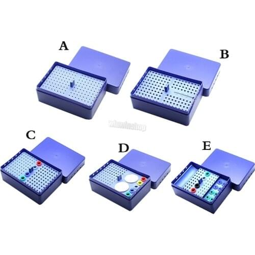 160 Holes Dental Bur Holder Stand Autoclave Dental Scaler Tips Burs Disinfection endo Box Case
