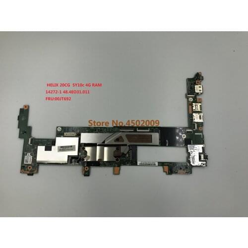 For lenovo THINKPAD HELIX 20CG 14272-1 48.4EO31.011 00JT692 Laptop Motherboard with 5Y10c cpu 4G RAM 100% Tested work
