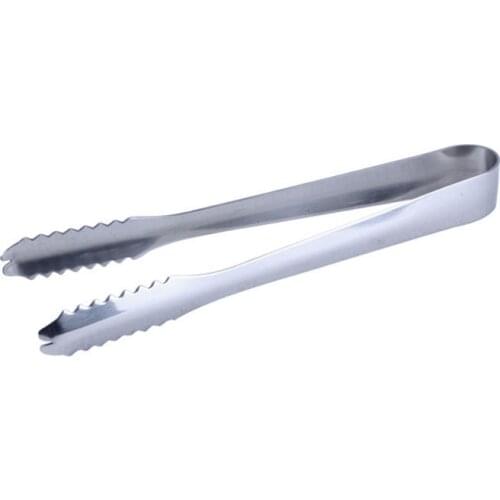 Stainless Steel Tongs For Barbecue Party Bar BBQ Clip Bread Food Ice Clamp Ice Tong Kitchen Tool Accessories Wholesale 1Pcs Hot