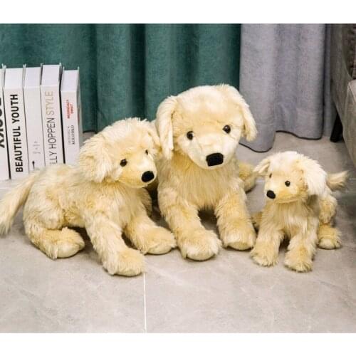 Cross-Border New Arrival Simulation The Shaggy Dog Doll Plush Golden Retriever Doll Pet Dog Toy Gift