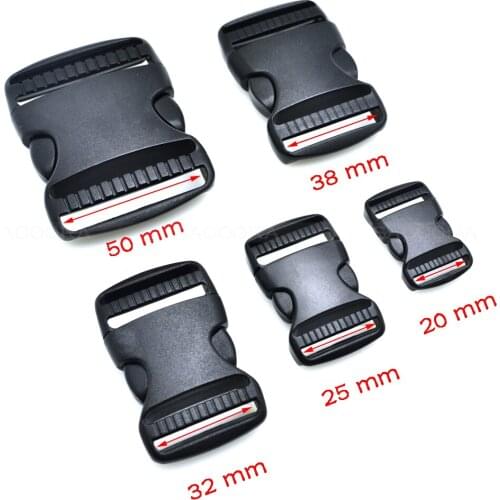 Plastic Side Release Buckles Slimwaist Backpack Straps Webbing 20mm 25mm 32mm 38mm 50mm
