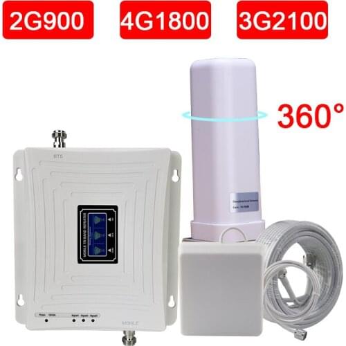 4g Repeater Gsm Amplifier 2g 3g 4g Cellular Signal Amplifier Mobile Network Signal Booster Tri-band 900 1800 2100