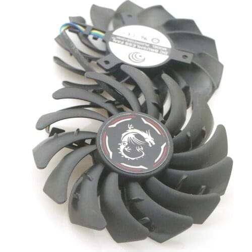 PLD09210S12HH 85mm 12V 0.40A 4Pin VGA Fan For MSI GTX1650 1660 1660Ti GAMING/X Video Graphics Card Cooler Cooling Fan