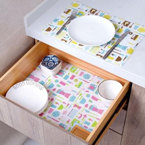 Drawer Moisture-proof Liners Tailorable Cabinet Mildew Proofing Mat Wardrobe Drawer Waterproof Pad Kitchen Moth Proofing PE Mat