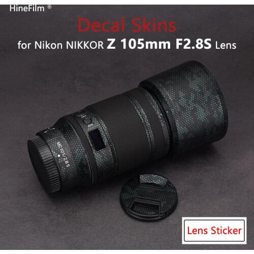 105mmf/2.8 S Lens Premium Decal Skin Protective Film for Nikon NIKKOR Z MC 105mm f/2.8 VR S Lens Protector Vinyl Sticker