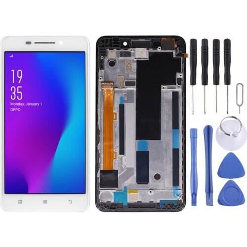 LCD Screen and Digitizer Full Assembly with Frame for Lenovo A5000
