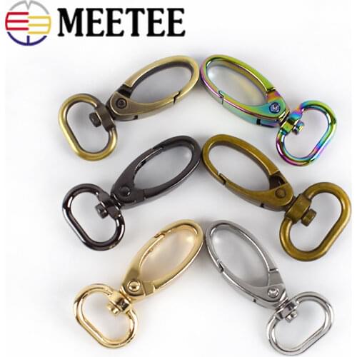 4/10/20pcs 16mm Bag Buckles Metal Handbag Strap Lobster Clasp Webbing Dog Collar Swivel Hooks DIY Leather KeyChain Accessories