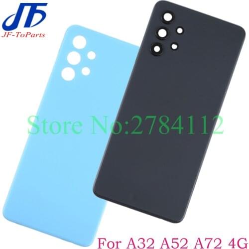 10Pcs Replacement For Samsung Galaxy A52 A32 A72 4G 5G Back Battery Cover Rear Door Housing Case With lens