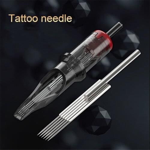 20pcs Cartridge Tattoo Needles 0.35mm RL RS RM M1 Disposable Semi Permanent Tattoo Needle For Tattoo Cartridge Machines Grips