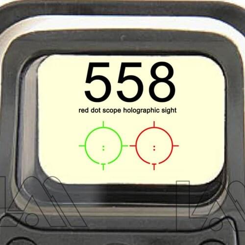 558 Red & Green Dot Sight Riflescope Tactical Optics Riflescopes Airsoft Snipe Rifle Red Dot Hunting Holographic Scope