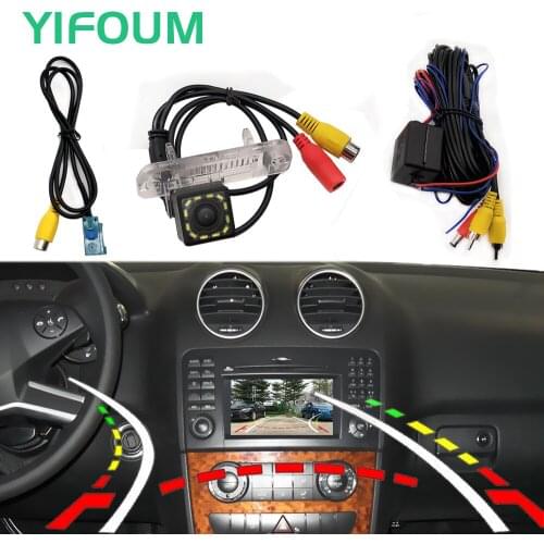 Dynamic Trajectory Car Rear View Camera For Mercedes-Benz M ML Class W164 ML250 ML300 ML350 ML450 & Original Factory Screen