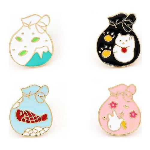 Bottle cat Enamel pin Feminism Series Brooch Badge Feminine Jewelry