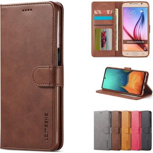 Cover Case For Samsung Galaxy S6 Edge Flip Cases Luxury Magnetic Closure Stand Wallet Leather Phone Bags For Samsung S 6 S6edge