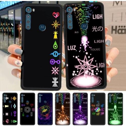 Case for Motorola Moto G9 Play One Fusion Plus G8 Power Lite E6s G Stylus Black Soft Phone Protect Cover Digi D-Digimons Crests
