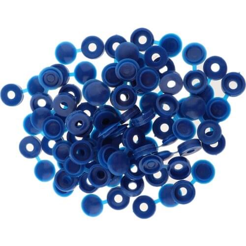 50x Furniture Decorative Cover Plastic Screw Plug Button Hinged Cover