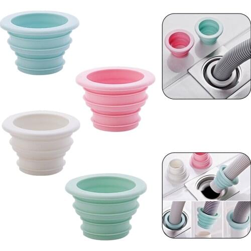 Bathroom Laundry Drain Hose Sewer Seal Ring Washing Machine Sealing Plug Anti Odor