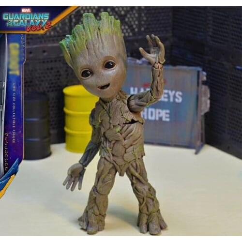 Disney Marvel Guardians Of The Galaxy Little Tree Person Groot Joint Movable Action Figure Toy Collection Hand-made Gift