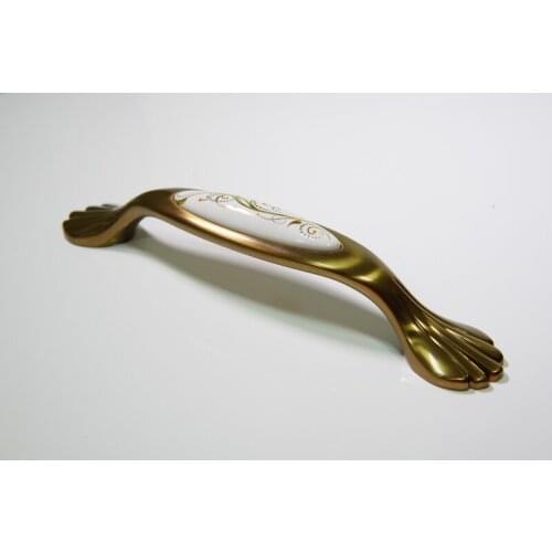 Wholesale 10pcs lot elegant bronze cabinet pull handles,knobs and pulls for cabinets,porcelain drawer handles