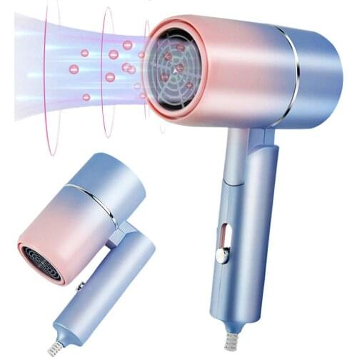 DJBS Hair Dryer Household Hair Dryer Heating and Cooling Air Hair Dryer High Power Blue Light Anion Hairdryer for Salon Home