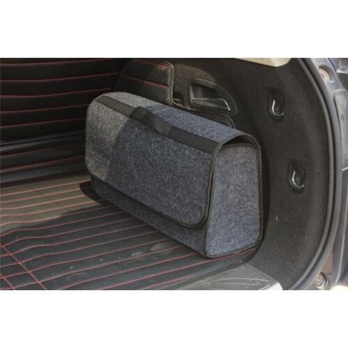 Multi-use Tools Organizer Bag Carpet Folding for emergency Box Car Soft Felt Storage Box Trunk Bag Vehicle Tool Box