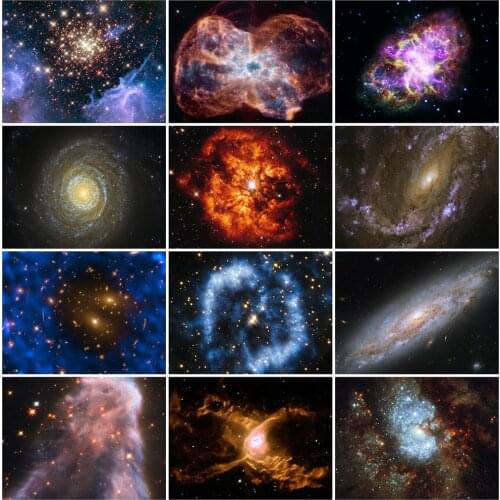 HUACAN Diamond Painting Kit Landscape Universe 5D DIY Diamond Embroidery Sale Outer Space Rhinestones Mosaic Decor For Home