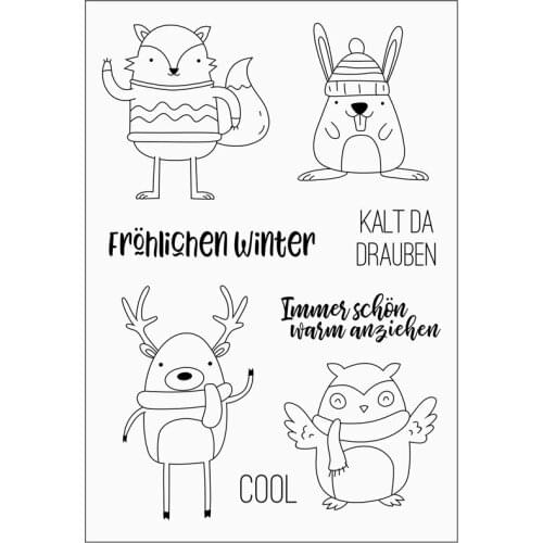 German Transparent Klar Silikon Stempel/Dichtung für DIY scrapbooking/foto album Dekorative klare stempel