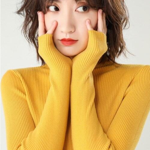 MRMT 2021 Brand New sweater women half high collar long sleeve loose sweater jacket Womens sweaters Tops sweater for female