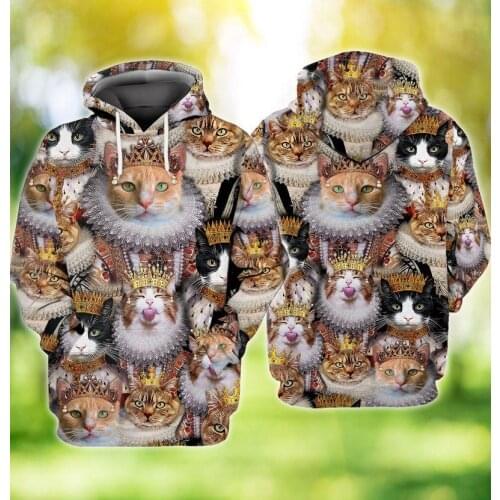 PLstar Cosmos 3Dprinted Newfashion Cat Animal Pet Art Streetwear Unique Funny Awsome Casual Hoodie/Sweatshirt/Zip Style-7