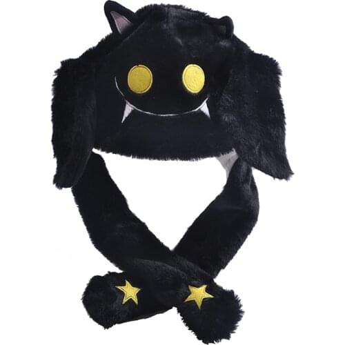 New Halloween Christmas Lights Animals Magic Cute Hat with Moving Ears Plush Cartoon Hat Funny Decoration Toys Cap Holiday Gift