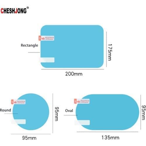 2PCS/Set Car Rearview Mirror Window Anti Fog Clear Film Anti-Light Car Mirror Protective Film Waterproof Rainproof Car Sticker