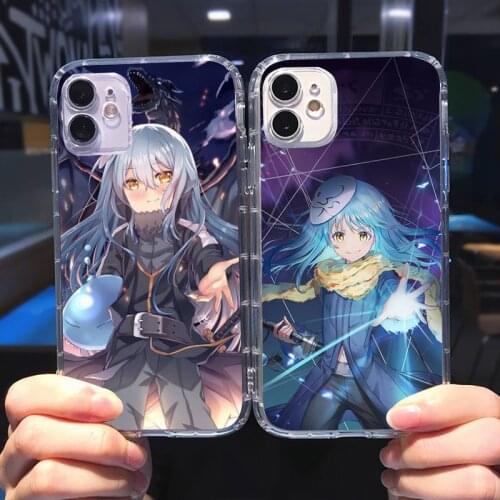 Tensei Shitara Slime Datta Ken Phone Case Transparent for iPhone 6 7 8 11 12 s mini pro X XS XR MAX Plus cover funda shell